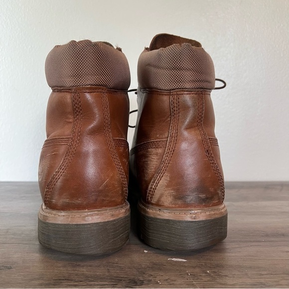 Timberland Men’s Brown Lace Up 6 Inch Leather Waterproof Boots Size 11 - Picture 7 of 11